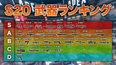 【APEX LEGENDS】シーズン20 武器ランキング！【エーペックスレジェンズ】