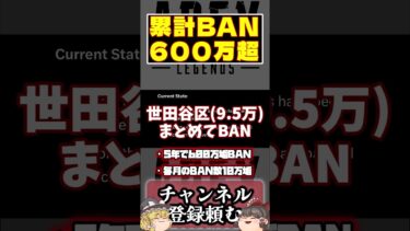 [APEX]運営さん、5年で600万もチーターをBANしたと判明wwwww#apex #ゆっくり実況 #ゆっくり解説