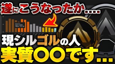 【ランク分布】ゴールドまでで上位〇〇％です！ APEX神ランクシステムの唯一の欠点…【APEX エーペックスレジェンズ】