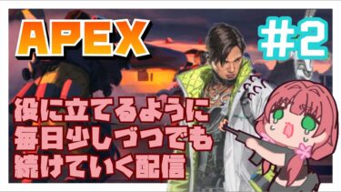 《APEX/ソロ配信/短時間でも毎日練習/#2》朝に引き続き練習！変なルート通らないようにしてみる。