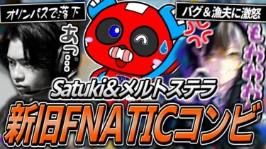 新旧FNATICのSatuki＆メルトステラとCHEEKYのランクが面白過ぎる【APEX】