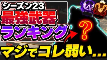 【Tier表】みんなまだ使ってるけどもう厳しいです…シーズン23最強武器Tierランキング！【 APEX エーペックスレジェンズ】