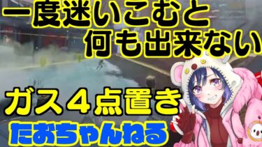 【APEX】キルレ0.5女のただただガスを起きまくるコントロール(コースティック使用)【たおちゃんねる】