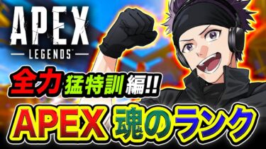 【APEXランク】魂のソロ！爆盛するゾ！全力で猛特訓して大会本番に備えるぜぇえ編!!!!【ハセシン】Apex Legends