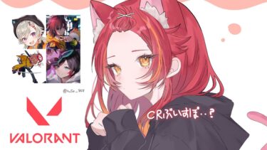 【Valorant】まだまだAPEXエイム　w/めと、ありさか３、うるか３、きなこ３【ぶいすぽ / 猫汰つな】