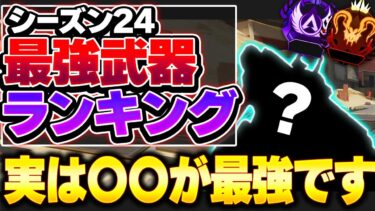 【Tier表】実は、隠れて壊れてる武器あります… 〇〇を基準に武器を選ぼう！ シーズン24最強武器tierランキング！【APEX エーペックスレジェンズ】