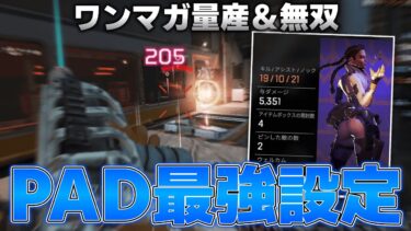 ワンマガ量産＆無双できるPADの最強設定を紹介 19キル 5300ダメージ 【Apex Legends】